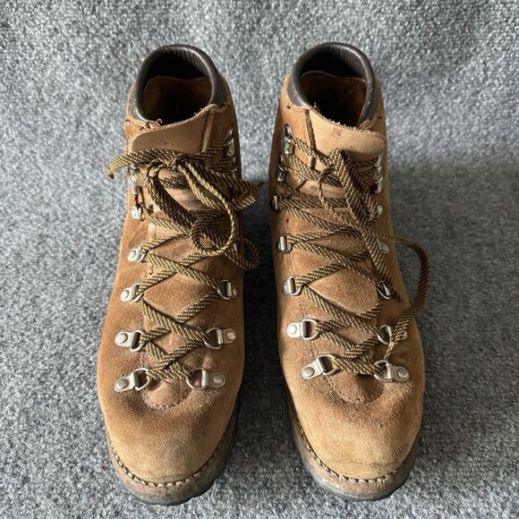 Vintage Vasque Suede Mountaineering Boots Mens 9N Vibram Alpine Waffle Stomper⁠ main image 9